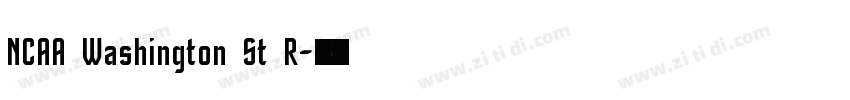 NCAA Washington St R字体转换